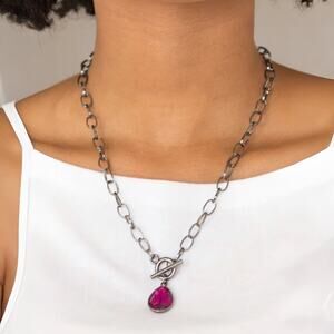 Paparazzi Necklace ~ So Sorority - Pink